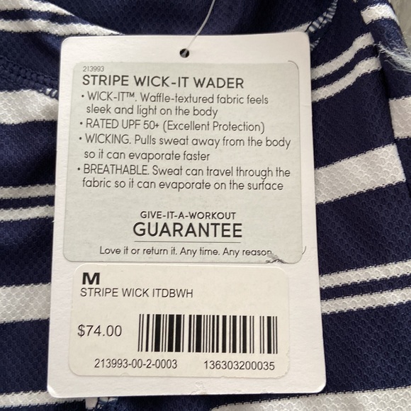 Athleta Brand New Beach Dress size M navy blue and white see pictures - Picture 9 of 11